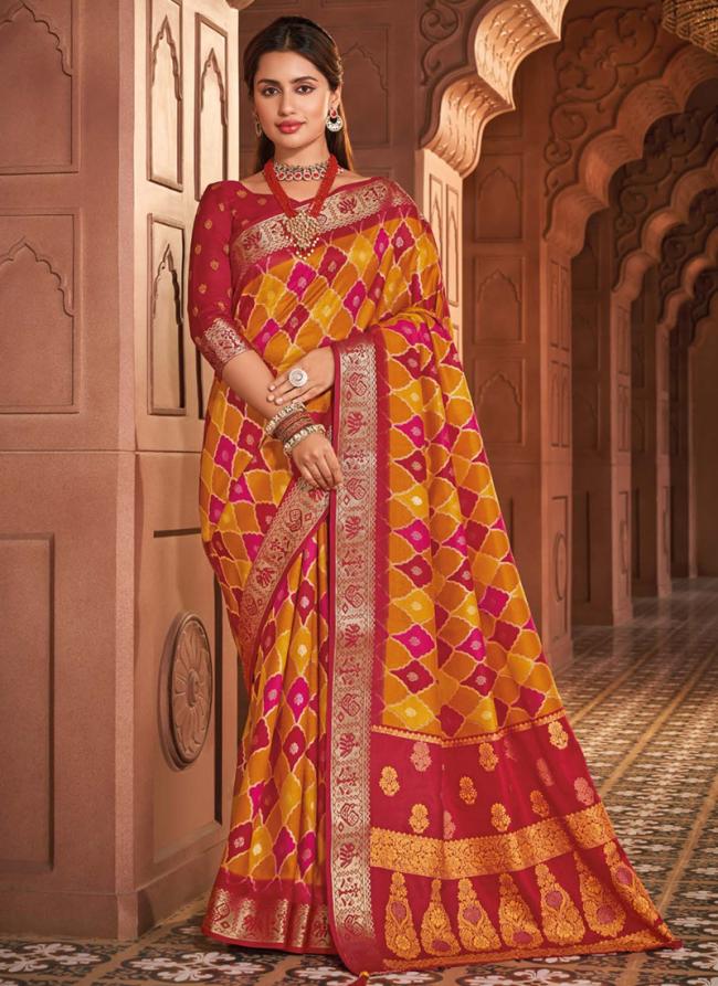 Soft Silk Multi Color Festival Wear Printed Saree